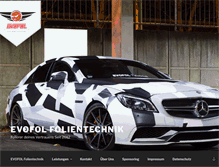 Tablet Screenshot of evofol.com